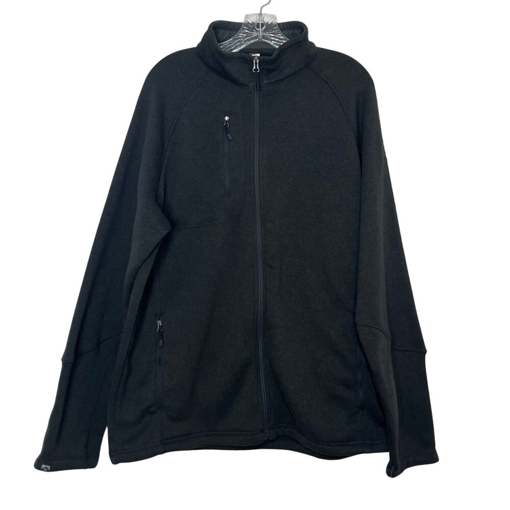 Storm Creek Full Zip Fleece Jacket Mens XL Gray Pockets New Lined